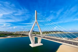 Bac Giang: près de 65,7 millions de dollars investis pour construire le pont Dong Viet