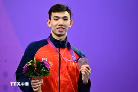 Le nageur Nguyen Huy Hoang. Photo : AFP/VNA