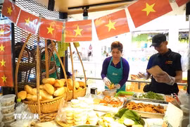 Un stand vietnamien au troisième Global Culinary Challenge Malaysia. Photo: VNA