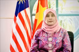 L'ambassadrice adjointe de Malaisie à Hanoï, Cik Aida Safura Niza Othma. Photo: VNA