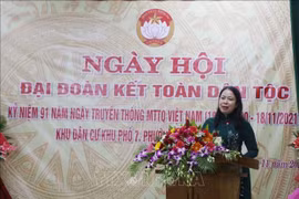 La vice-présidente assiste au Festival de la grande union nationale à Quang Tri