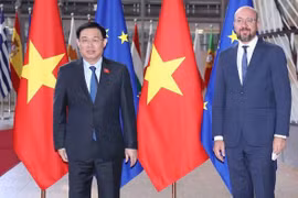 La présidente de l'AN Vuong Dinh Hue rencontre le président du Conseil européen