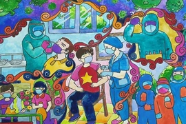 Une élève de 8e année de HCM-Ville remporte le prix spécial du concours de dessin sur le combat anti-COVID-19