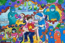 Une élève de 8e année de HCM-Ville remporte le prix spécial du concours de dessin sur le combat anti-COVID-19