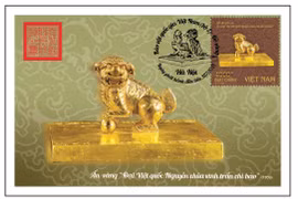Quatre trésors nationaux en or du Vietnam auront leurs timbres