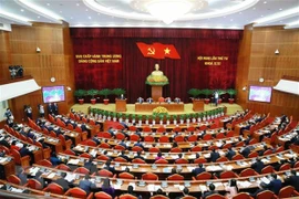 Première journée de travail du 4e Plénum du Comité central du Parti