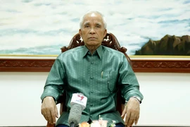 Phankham Pheuyavong, secrétaire du Comité central du Parti révolutionnaire populaire lao (PPRL) et chef de sa Commission centrale de propagande et de formation et président du Conseil théorique central du PPRL. Photo : VNA