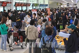 À l'aéroport international de Jeju. Photo : Yonhap