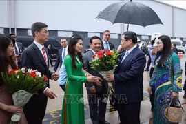 Le Premier ministre Pham Minh Chinh rencontre la communauté vietnamienne au Brésil. Photo : VNA