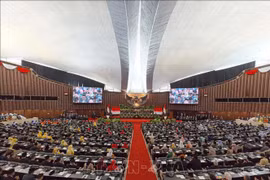 La cérémonie d'investiture du président indonésien Prabowo Subianto. Photo : VNA