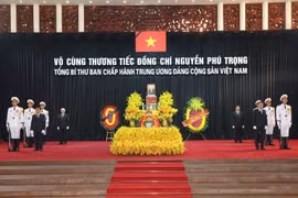 Les obsèques nationales du secrétaire général du Parti Nguyen Phu Trong. Photo : VNA