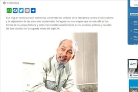 L'article publié sur le journal en ligne de la Radio nationale argentine. Photo : VNA