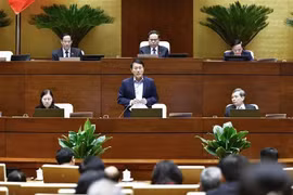 Luong Tam Quang, ministre de la Sécurité publique, répond aux recommandations de députés. Photo : VNA