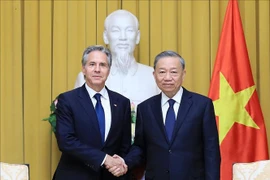 Le président To Lam reçoit le secrétaire d'État américain venu rendre hommage au SG Nguyen Phu Trong
