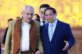 Le Premier ministre Pham Minh Chinh (droite) a reçu le 2 août à Hanoï le président du Timor-Leste José Ramos-Horta, en visite d'État au Vietnam. Photo : VNA