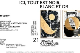 "Ici, tout est blanc, noir et or", une exposition au Foyer Vietnam à Paris