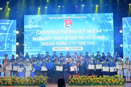Prix Ly Tu Trong 2023: 100 cadres de l’Union de la jeunesse communiste Hô Chi Minh honorés
