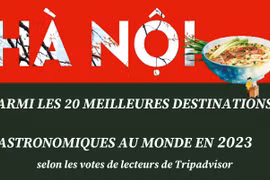 Hanoï parmi les 20 meilleures destinations gastronomiques au monde en 2023