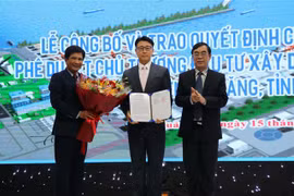 Quang Tri mettra en chantier une zone portuaire de plus de 14.000 milliards de dongs