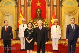 Le dirigeant Nguyen Phu Trong reçoit de nouveaux ambassadeurs étrangers