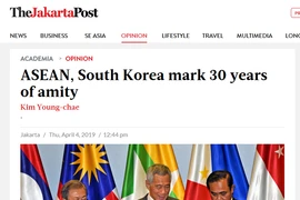 Le Jakarta Post salue les relations ASEAN-République de Corée