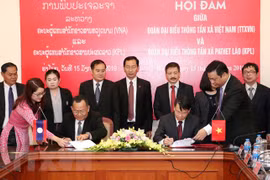 ​Une délégation de l’agence de presse laotienne KPL en visite au Vietnam