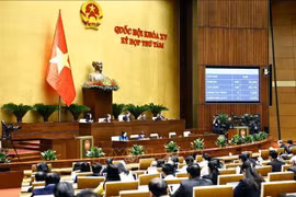 Une séance de la 8e session de l'Assemblée nationale. Photo: VNA