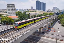 Un tronçon de la ligne de métro Cat Linh-Ha Dong. Photo: VNA