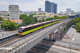 Un tronçon de la ligne de métro Cat Linh-Ha Dong. Photo: VNA