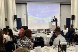 Programme de présentation du tourisme du Vietnam en France. Photo: VNA