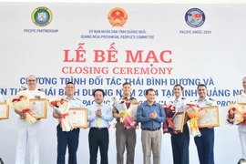 Clôture du Programme sur le Partenariat Pacifique et l'Ange du Pacifique 2024 à Quang Ngai. Photo: VNA