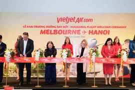 Inauguration du vol Hanoï – Melbourne. Photo: baotintuc.vn
