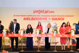 Inauguration du vol Hanoï – Melbourne. Photo: baotintuc.vn
