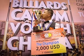 Ma Minh Cam, champion d'Asie de billard carambole à une bande 2019