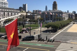 Le drapeau du Vietnam flotte à San Francisco en l'honneur de la Fête nationale