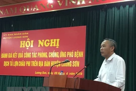 Hoa Binh déclare la fin de la peste porcine africaine