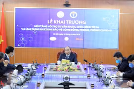 Inauguration d’une plateforme d'examen et de traitement médical à distance