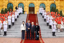 Cérémonie d'accueil officielle du secrétaire général et président chinois Xi Jinping