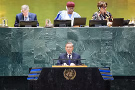 Le secrétaire général du Parti communiste du Vietnam et président vietnamien To Lam assiste au Sommet de l’avenir de l’ONU. Photo . VNA