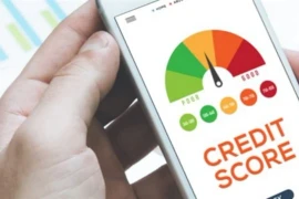 Un client vérifie sa cote de crédit via son téléphone mobile. Le credit scoring est resté un concept impopulaire parmi les utilisateurs nationaux. (Photo : moneyhub.vn)