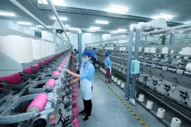 Lignes de production de Jasan Textile et Dyeing Vietnam. (Photo : AVN)