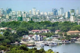 Un coin de la ville de Hanoi. Photo : Journal Quqn doi nhan dan