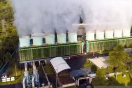 Une centrale géothermique appartenant à la compagnie d'électricité publique PLN, d'une capacité de 140 mégawatts, dans le district de Bandung, à Java occidental. (Photo : Antara)