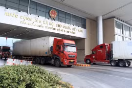Porte frontière internationale n°2 de Kim Thành dans la province de Lao Cai. (Photo : VNA)