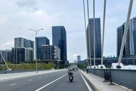 Nouveaux développements dans la zone urbaine de Thu Thiem à Ho Chi Minh-Ville. Photo : VNA