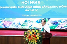 Le Premier ministre Pham Minh Chinh lors de la réunion. Photo ; VNA