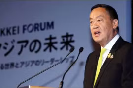 Le Premier ministre thaïlandais Srettha Thavisin s'exprime lors du forum sur l'avenir de l'Asie à Tokyo le 24 mai (Photo : asia.nikkei.com)