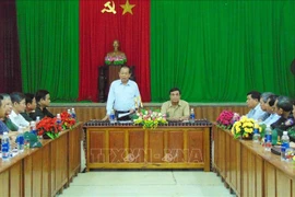 Le vice-Premier minister Truong Hoa Binh à Quang Nam