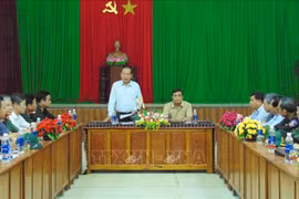Le vice-Premier minister Truong Hoa Binh à Quang Nam