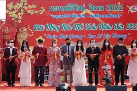 La foire de printemps apporte une atmosphère de Têt aux Vietnamiens au Laos 